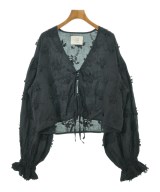 crinkle crinkle crinkle（クリンクルクリンクルクリンクル）カジュアルシャツ 黒 サイズ:F レディース/2200728550049