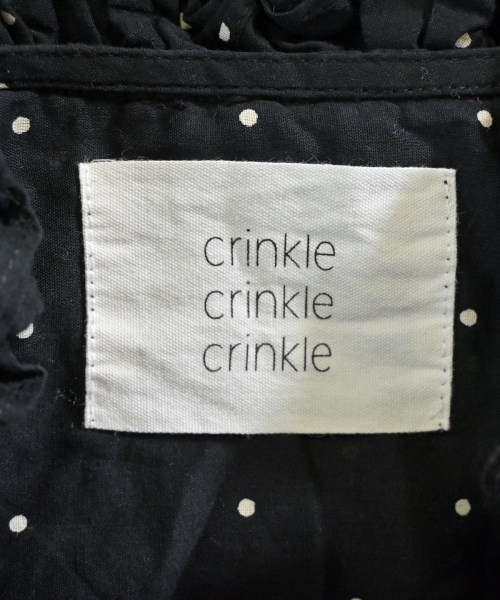 crinkle crinkle crinkle（クリンクルクリンクルクリンクル）カジュアルシャツ 黒 サイズ:F レディース/2200681030107