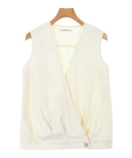 Deux clefs(ドゥクレ)ベスト 白 サイズ:S/2200647350195