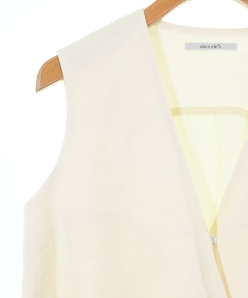 Deux clefs（ドゥクレ）ベスト 白 サイズ:S レディース/2200647350195
