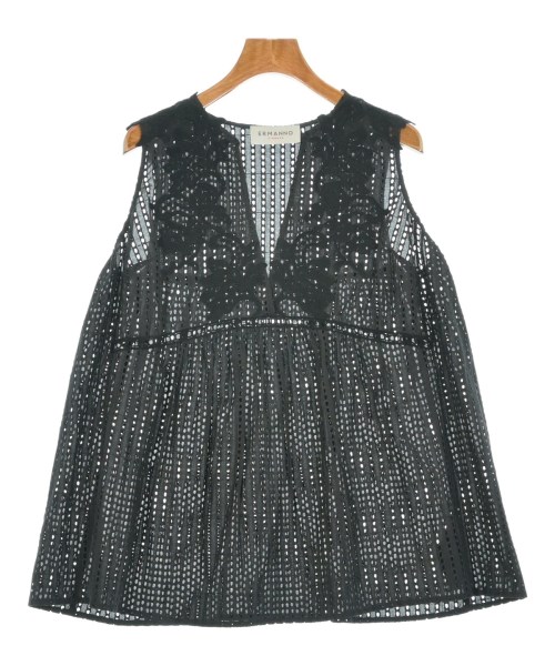 ERMANNO FIRENZE(エルマンノシェルヴィーノ)ブラウス 黒 サイズ:40(M位)/2200664296032