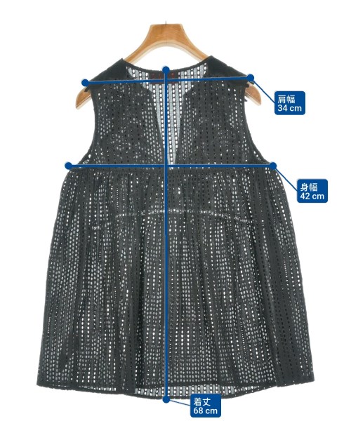 ERMANNO FIRENZE（エルマンノシェルヴィーノ）ブラウス 黒 サイズ:40(M位) レディース/2200664296032