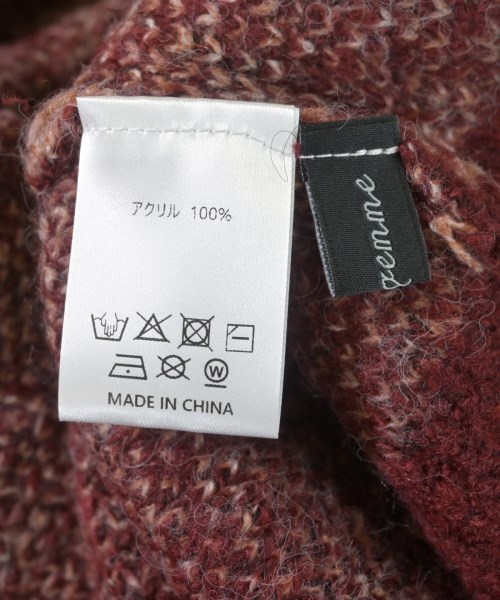 gemme （ジェミー）ニット・セーター 赤 サイズ:F レディース/2200659646057