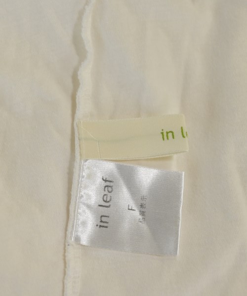 in leaf（インリーフ）Tシャツ・カットソー 白 サイズ:F レディース/2200628570079