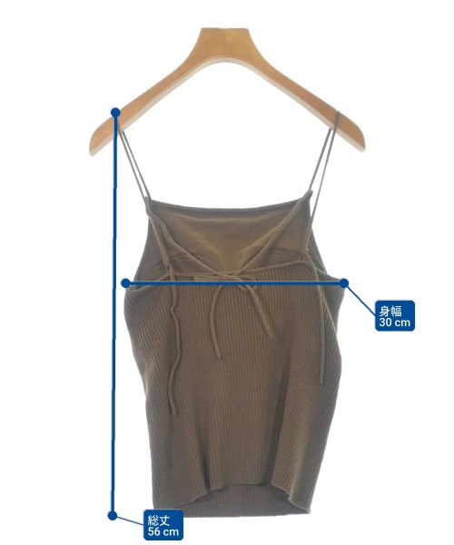 Knuth Marf（クヌースマーフ）キャミソール 茶 サイズ:F レディース/2200611623010