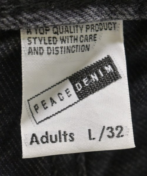 PEACE DENIM（ピースデニム）デニムパンツ 黒 サイズ:L メンズ/2200725857011