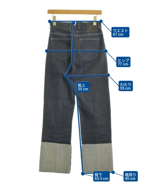 ritsuko karita（リツコカリタ）デニムパンツ 紺 サイズ:1(S位) レディース/2200670195053