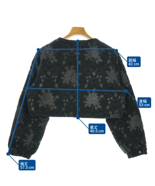 sahara（サハラ）ノーカラージャケット 黒 サイズ:F レディース/2200632757022