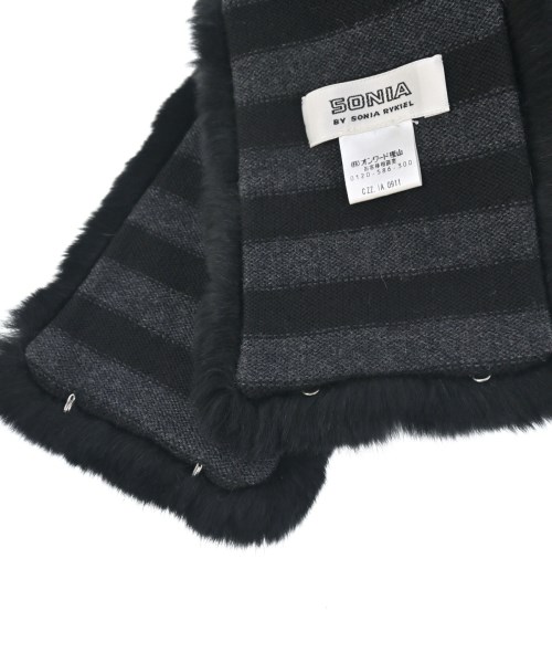 SONIA BY SONIA RYKIEL（ソニアバイソニアリキエル）マフラー 黒 サイズ:- レディース/2200610103599