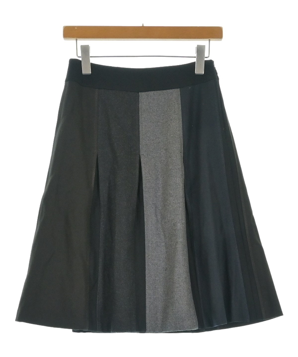 【SONIA RYKIEL】アシンメトリー　シルクリネン　スカートスーツ SONIA BY SONIA RYKIEL（ソニアバイソニアリキエル）ひざ丈スカート