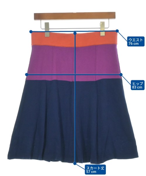 SONIA BY SONIA RYKIEL（ソニアバイソニアリキエル）ひざ丈スカート 紺 サイズ:40(M位) レディース/2200617925019