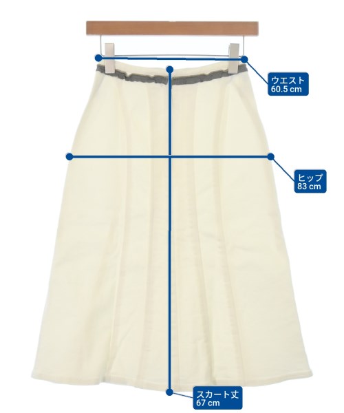 SONIA BY SONIA RYKIEL（ソニアバイソニアリキエル）ロング・マキシ丈スカート 白 サイズ:36(XS位) レディース/2200682933803