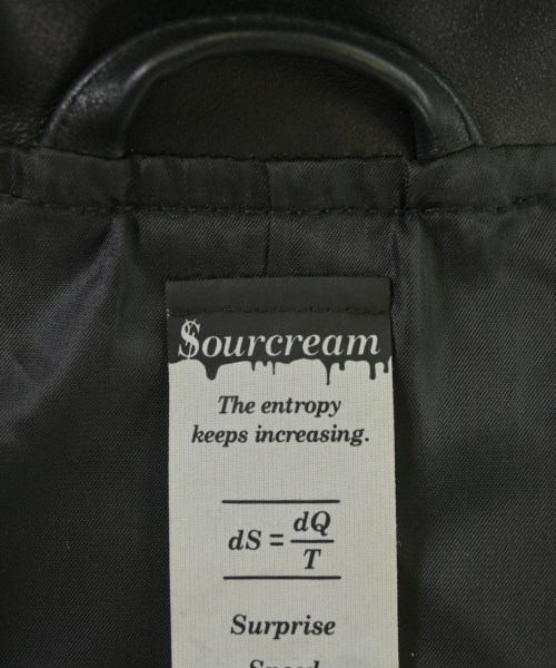 Sourcream（サワークリーム）ライダース 黒 サイズ:M メンズ/2200672913044