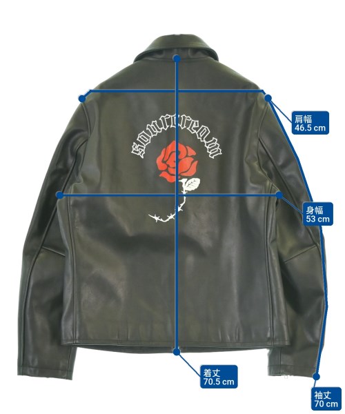 Sourcream（サワークリーム）ライダース 黒 サイズ:M メンズ/2200672913044