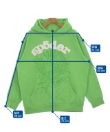 Sp5der（スパイダー）パーカー 緑 サイズ:XL メンズ/2200631621027