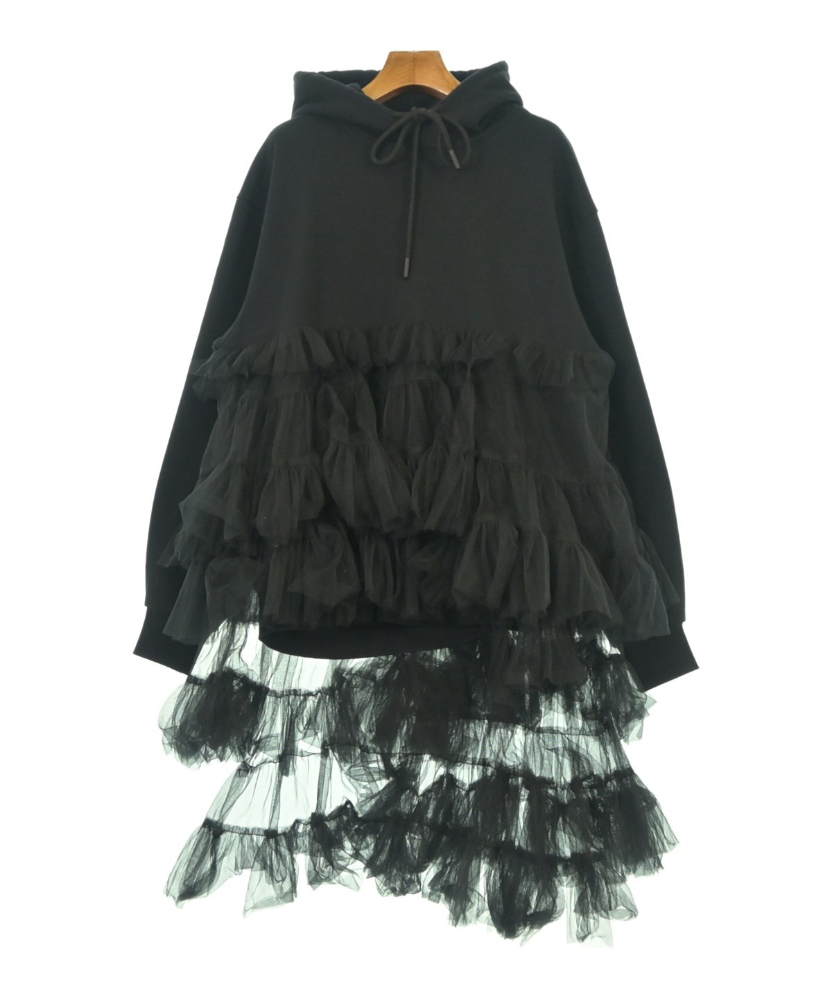 viviano ヴィヴィアーノ　23aw パーカー　黒　(6月6日まで出品) VIVIANO（ヴィヴィアーノ）パーカー 黒 サイズ:M レディース