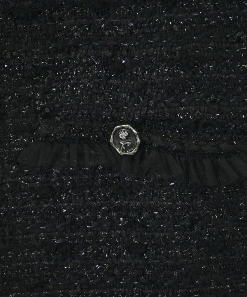 VIVIANO（ヴィヴィアーノ）ノーカラージャケット 黒 サイズ:S レディース/2200679162018