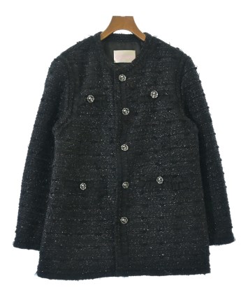 VIVIANO ジャケット ブラック 黒ジャケット VIVIANO MENS / Ruffle Blazer / BLACK | ふぁいん