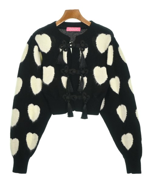 VIVIANO(ヴィヴィアーノ)カーディガン 黒 サイズ:F/2200674933033