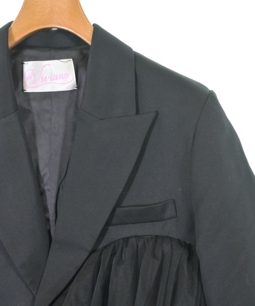 VIVIANO（ヴィヴィアーノ）テーラードジャケット 黒 サイズ:S レディース/2200655332015