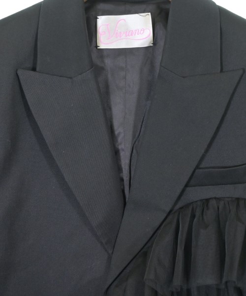 VIVIANO（ヴィヴィアーノ）テーラードジャケット 黒 サイズ:S レディース/2200655332015