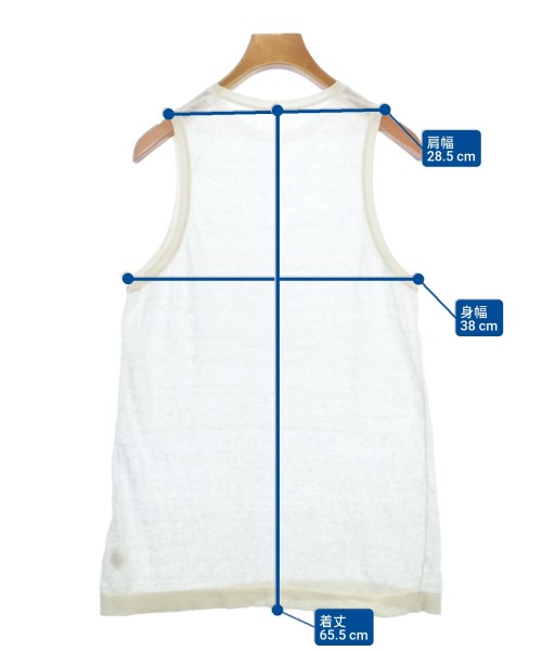 yo BIOTOP（ヨビオトープ）ベスト/ノースリーブ 白 サイズ:F レディース/2200612325081