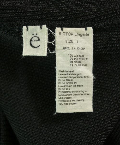 yo BIOTOP（ヨビオトープ）ワンピース 黒 サイズ:1(S位) レディース/2200649936083