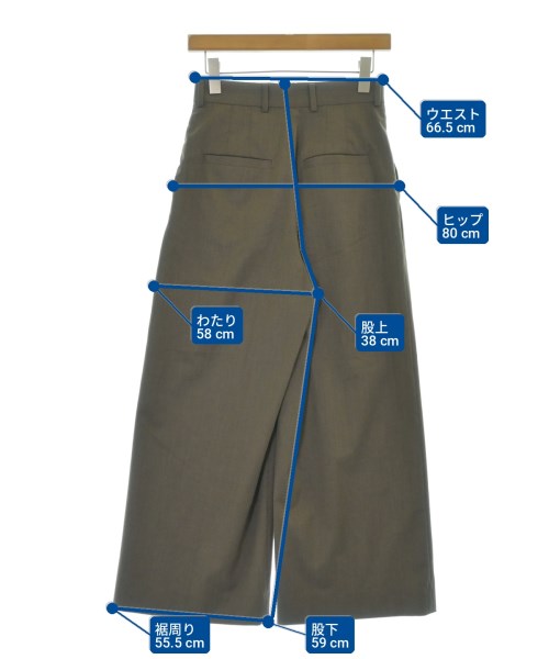 yo BIOTOP（ヨビオトープ）スラックス 茶 サイズ:0(XS位) レディース/2200699871242