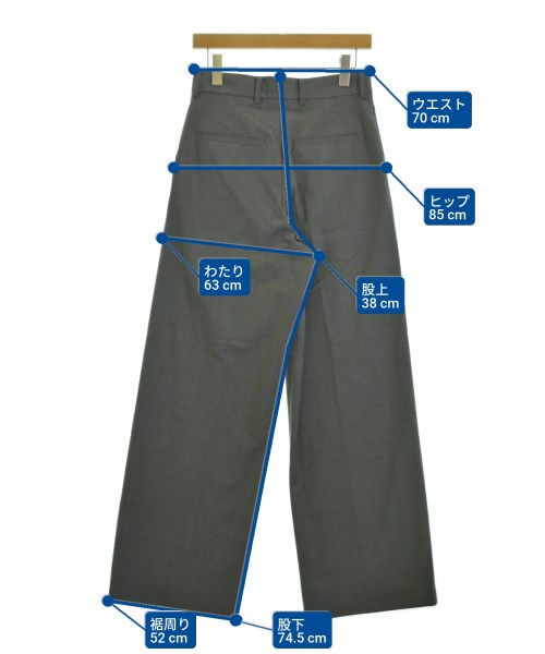 yo BIOTOP（ヨビオトープ）スラックス グレー サイズ:2(M位) レディース/2200679438045