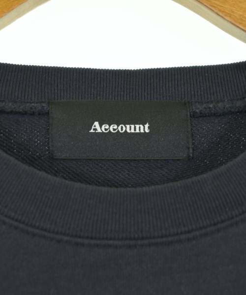 Account（アカウント）スウェット 黒 サイズ:F レディース/2200709004080