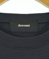 Account（アカウント）スウェット 黒 サイズ:F レディース/2200709004080