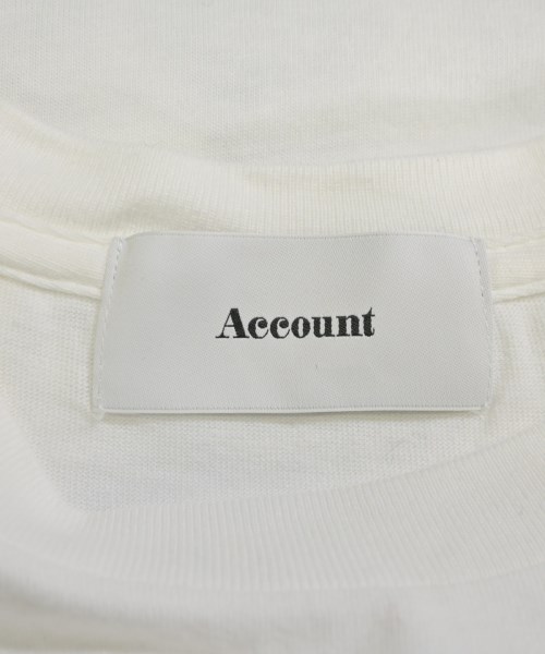 Account（アカウント）Tシャツ・カットソー 白 サイズ:-(L位) レディース/2200671396077