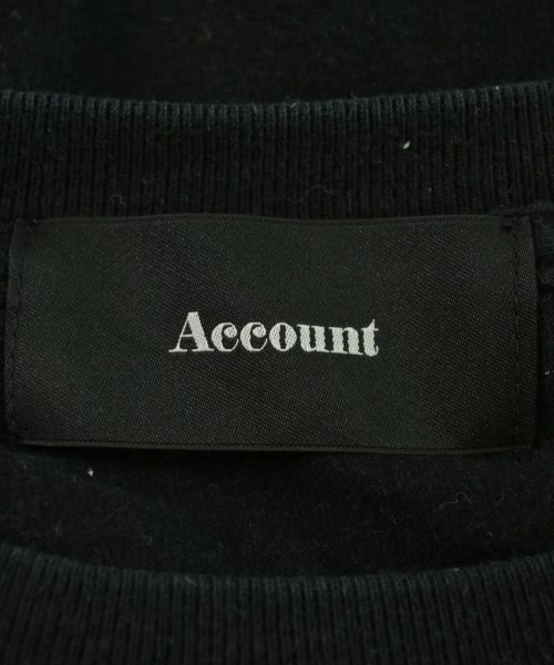 Account（アカウント）Tシャツ・カットソー 黒 サイズ:-(L位) レディース/2200690541076