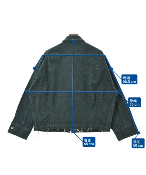 BIBLIOTHERK（ビブリオテーク）デニムジャケット 緑 サイズ:2(M位) メンズ/2200657638016