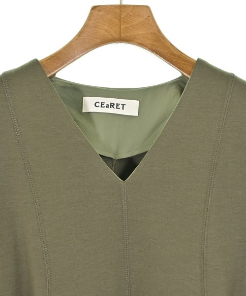 CEaRET（シーレット）Tシャツ・カットソー カーキ サイズ:2(M位) レディース/2200658107078