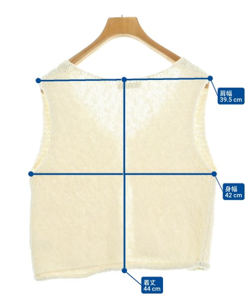 El mar（エルマール）ベスト/ノースリーブ 白 サイズ:ONE レディース/2200641276057