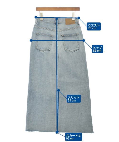 EVERYDAY I LIKE（エブリデイアイライク）ロング・マキシ丈スカート 青 サイズ:36(S位) レディース/2200633941017