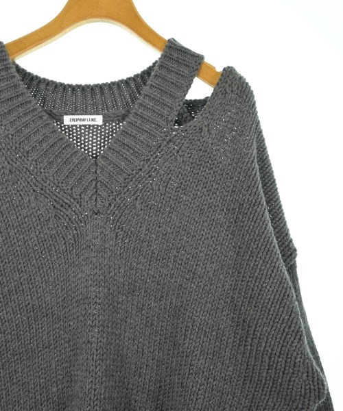 EVERYDAY I LIKE（エブリデイアイライク）ニット・セーター グレー サイズ:F レディース/2200620271172