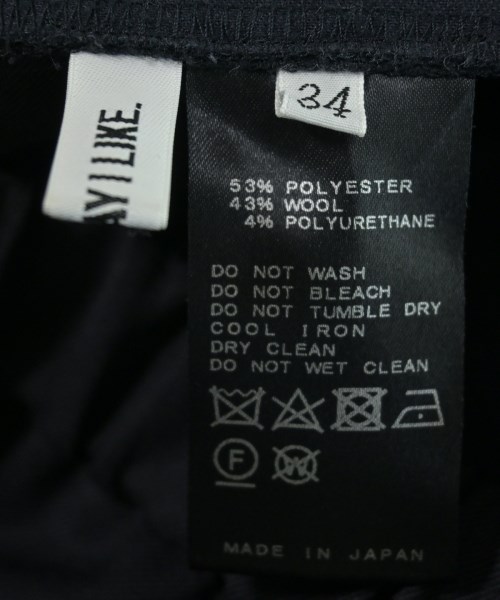 EVERYDAY I LIKE（エブリデイアイライク）スラックス 紺 サイズ:34(XS位) レディース/2200624144038