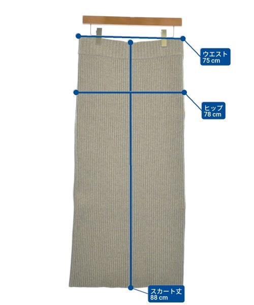 EVERYDAY I LIKE（エブリデイアイライク）ロング・マキシ丈スカート ベージュ サイズ:38(M位) レディース/2200615264042