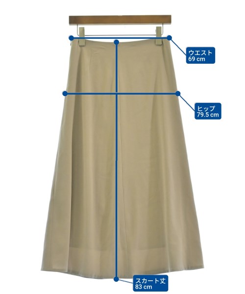 EVERYDAY I LIKE（エブリデイアイライク）ロング・マキシ丈スカート ベージュ サイズ:34(XS位) レディース/2200615567112