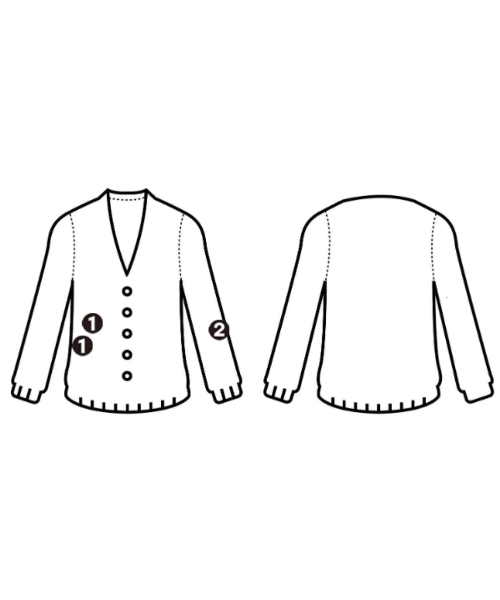 EVERYDAY I LIKE（エブリデイアイライク）カーディガン 赤 サイズ:F レディース/2200631344025