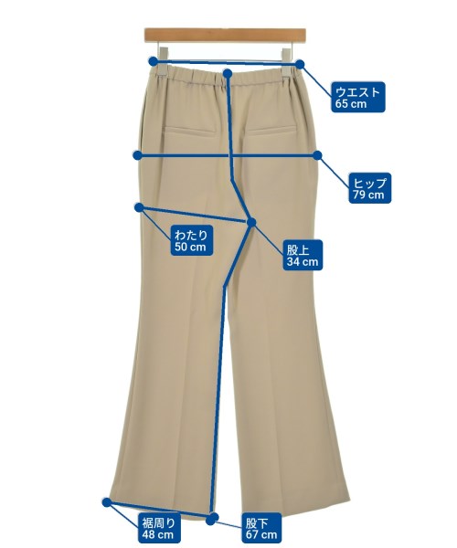 EVERYDAY I LIKE（エブリデイアイライク）スラックス ベージュ サイズ:36(S位) レディース/2200616277058