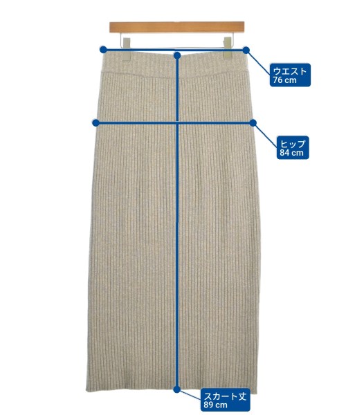 EVERYDAY I LIKE（エブリデイアイライク）ロング・マキシ丈スカート ベージュ サイズ:38(M位) レディース/2200668328104