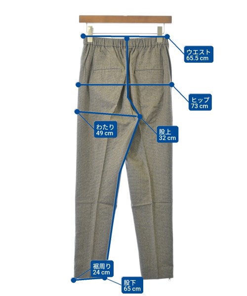 EVERYDAY I LIKE（エブリデイアイライク）スラックス 茶 サイズ:34(XS位) レディース/2200676182064