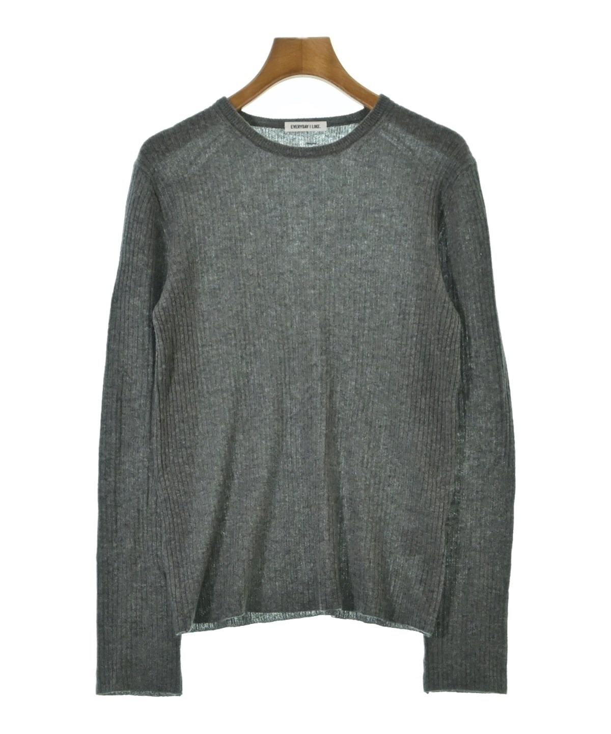 EVERYDAY I LIKE ニット・セーター XL グレー 【古着】【中古】【送料無料】 EVERYDAY I LIKE ニット・セーター グレー M 【公式通販】