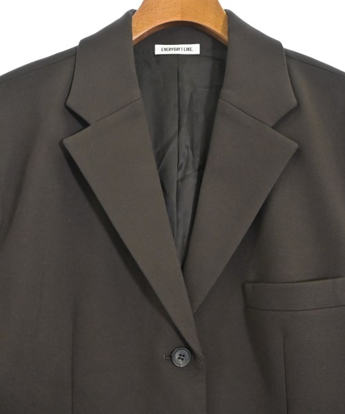 EVERYDAY I LIKE（エブリデイアイライク）テーラードジャケット 茶 サイズ:36(S位) レディース/2200661963029