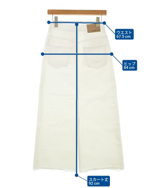EVERYDAY I LIKE（エブリデイアイライク）ロング・マキシ丈スカート 白 サイズ:34(XS位) レディース/2200638004045