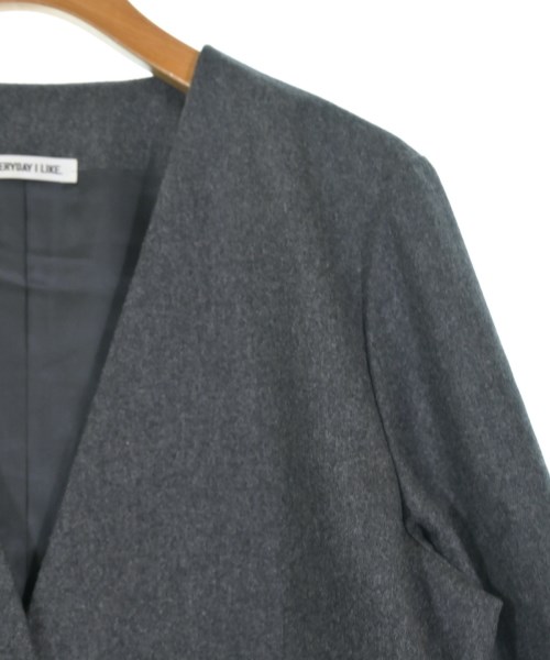EVERYDAY I LIKE（エブリデイアイライク）ノーカラージャケット グレー サイズ:F レディース/2200646517070