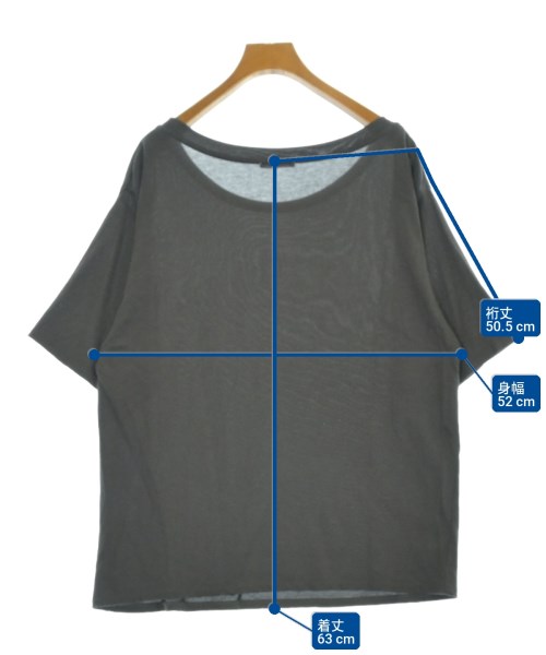 EVERYDAY I LIKE（エブリデイアイライク）Tシャツ・カットソー グレー サイズ:F レディース/2200707373089